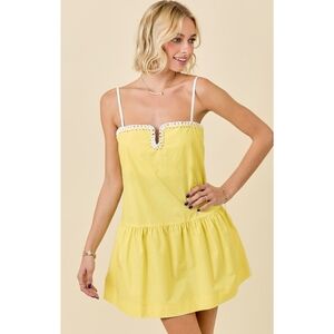 Yellow Mini Dress